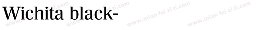 Wichita black字体转换